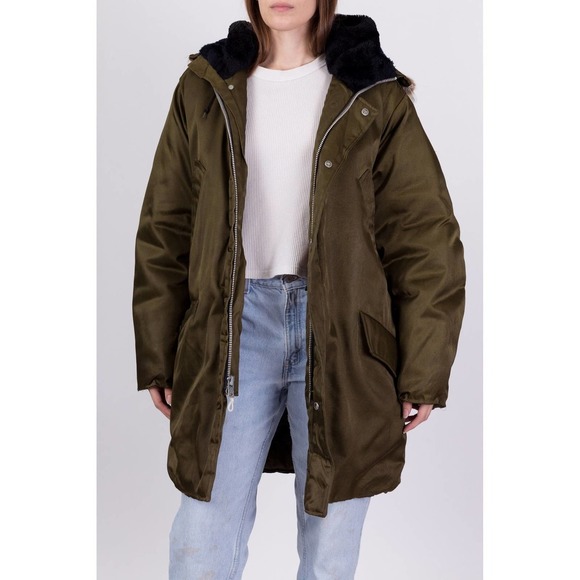 70s N3B Cold Weather Parka Coat - Men's Large, 42L | Military Arctic‎ Jacket - Picture 2 of 9